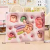 Bolsa para Archivos A4 Estilo Expansión de Dibujos Animados Bolsa de Almacenamiento para Papelería de Estudiante Bolsa Lateral con Tirador de Anillo de Capibara Lindo Bolsa Impermeable para Información