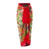 [Elegante traje de baño con diseño de pétalos ricos para mujer] Mono estilo hada, vestido de gasa a prueba de sol para traje de vacaciones, estilo europeo y americano