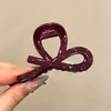 Pinzas para el pelo de lazo estilo coreano, accesorios para el pelo de alta gama, pinzas de tiburón, horquillas exquisitas para mujeres jóvenes, pinzas para el pelo de otoño e invierno para la parte trasera de la cabeza