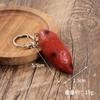Modelo de fruta em miniatura de simulação de PVC morango laranja chaveiro pingente de bolsa brinquedo de casa de brincar de comida em miniatura