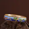 Ciervo Dorado Rey 999 Plata Pura Chapado en Oro Bambú Flor de Ciruelo Urraca en Rama Estilo Chino Pulsera de Plata Pura para Mujer Producto Nuevo