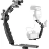 Suporte L para Flash de Câmera Microfone DV com Garra Manual Softbox Luz de Preenchimento Suporte em S para Sapata Quente