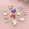 Goteo de Aceite 10 Colores Acrílico Punto Diamante Mariposa Set Colgante Colgante DIY Collar Pendientes Accesorios de Joyería Paquete de Materiales