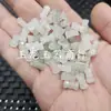 Jade de Tianshan Seis Caras Perlas de Camino a Través Son Perlas Sueltas Jade Blanco Flores Flotantes Verdes Sección de Bambú Perlas de Barril Accesorios para Joyería Perlas Hechas a Mano