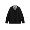 Suéter retro de estilo japonés Rumeng para streetwear, simple y casual para hombres y mujeres, de corte holgado, versátil top de punto para otoño