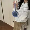 Porta-moedas de Brim Criativo em Formato de Chapéu, Design Único de Nicho, Bolsa de Mão, Uso Diário, Compacto, Exquisito, Bolsa de Armazenamento Versátil
