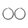 Pendientes Retro Estilo Hong Kong con Estampado de Leopardo Gris Afelpado para Mujer, Pendientes Elegantes de Alta Gama, Pendientes de Aro Lisos con Diseño Personalizado