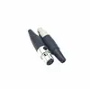 Conector mini XLR macho-fêmea para cabo de microfone sem fio, bodypack e equipamentos de performance de palco