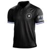 Estación Independiente de Comercio Exterior Explosiones Europeas y Americanas Camiseta de Verano para Hombre Sudadera con Cuello Campana de Manga Corta Suelta para Exteriores Camiseta POLOT