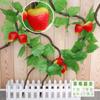 Vime de Frutas Artificiais Pendurado na Parede Videira Uva Ar Condicionado Decoração de Sala de Estar Interna Flor de Plástico Flor de Seda Videira