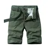 Novedad de Verano para Hombre Pantalones Cortos Casuales de Trabajo Algodón Pantalones de Playa Sudeste Asiático Transfronterizos Sueltos Múltiples Bolsillos Ropa para Hombre