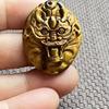 Suministro en Vivo del Fabricante de Colgantes de Piedra Ojo de Tigre para Hombres y Mujeres, Moderno Collar Marca Dragón de Piedra Ojo de Tigre Guanyin, Anillo con Colgante de Jade