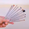 Herramientas de maquillaje: Set de brochas de maquillaje de fibra suave color rosa nude de 5 y 11 piezas, brocha para polvos no absorbente, venta al por mayor de comercio exterior