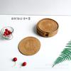 Posavasos Tejido de Ratán Vietnamita Juego de Té de Ratán de Madera Salvamanteles para Olla de Madera de Ratán Tapete para Taza de Té Tapete Resistente al Calor Tapete Exquisito Salvamanteles de Aislamiento de Ratán