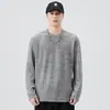 Ropa para Hombre Feng She / Camiseta de Manga Larga Otoño e Invierno para Hombre Camiseta Retro Japonesa de Cuello Redondo Estilo Casual de Pareja Camiseta de Capa Base