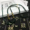 Collar de cuerda de botón tejido a mano cuerda colgante cordón cuerda para el cuello cuerda para joyería venta al por mayor