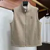 Colete Masculino BORBOTIE 2026 Outono/Inverno Novo Produto BC Fashion Colete de Lã com Gola Alta Sem Mangas Peça Externa