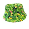 Chapéu de Pescador Estampado Transfronteiriço, Reversível, Unissex, Chapéu para Proteção Solar ao Ar Livre, Chapéu Bucket Tendência e Estiloso para Sol