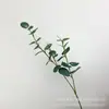 Retro Escandinavo Eucalipto Flor Artificial Folha Única de Dinheiro Planta Verde Folha Falsa Casamento Restaurante Decoração Material de Flor