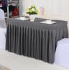 Zixi ZX-202210 Toalha de Mesa para Banquete Toalha de Mesa Monocromática Toalha de Mesa para Reunião Conjunto de Mesa Saia de Mesa Atacado