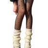Set de calcetines blancos medias para mujer verano delgadas transpirables sexy moda Joker chicas ins marea tubo alto calcetines de rizo al por mayor