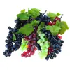 Uvas de Plástico Realistas, Uvas Falsas, Cachos de Uva Grandes, Frutas Falsas Fosqueadas, Adereços para Fotografia, Alta Simulação para Jardinagem