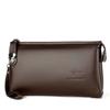 Bolso de mano de cuero genuino transfronterizo para hombre, cartera de negocios para hombre, monedero con cremallera antirrobo, multitarjeta y detección avanzada.
