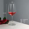 Copa de vino tinto de 450 ml, copa de vino de corte frío de vidrio al por mayor de fábrica, juego de copas de vino para restaurante y hogar
