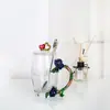 Taza de esmalte de rosa vaso doméstico resistente a altas temperaturas taza de separación de té oficina juego de té regalo para pareja fábrica de tazas