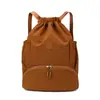 Mochila deportiva de doble hombro de nailon para exteriores, bolsa resistente al desgaste para entrenamiento de natación, separación de seco y húmedo, bolsa de cordón para distancias cortas, separación de seco y húmedo