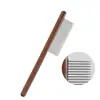 Peine de madera para mascotas para eliminar el pelo suelto, peine de madera para perros y gatos, eliminación de pulgas, desenredar suministros para mascotas, peine de madera maciza
