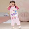 Dibujos animados coreanos Mono japonés Verano Pijama de noche infantil Niñas Antipatadas Anticongelante Manga corta Pijama de Princesa Venta al por mayor