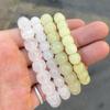 Pulseira de jade natural por atacado de fábrica, pulseira de jade com contas de maçã gelo, contas em formato antigo, venderá presentes