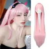 Peruca cosplay cor cabelo longo liso peruca cosplay Universal desenho animado ponto quente peruca de 100cm