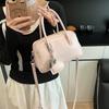 Bolsa Mensageiro para o Trabalho com Alça de Mão Bolsa Quadrada Pequena Simples Feminina Lançamento 2025 Estilo Coreano Moda Bolsa de Ombro Bolsa de Mão