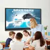 TV Branca Interativa com Tela Sensível ao Toque All-In-One HD de 98 polegadas Adequada para Uso Escolar e de Escritório