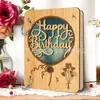 Comercio Electrónico Transfronterizo Adornos de Madera con Letras Grabadas, Regalos de Navidad y San Valentín, Atmósfera Sencilla, Forma de Corazón, Sobres Creativos