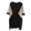 Camiseta básica de manga corta con empalme para mujer de talla grande, largo medio que cubre el vientre, cuello redondo, para chica gordita, camiseta grande de largo medio
