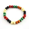 Pulseira de contas de Buda de madeira sândalo anel único pulseira de contas de Buda exposição estande venda quente barato pulseira de contas de Buda
