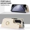 Aplicable a Samsung plegable 5 Chanel estilo teléfono móvil plegable carcasa tarjeta billetera Galaxyfold4 anillo protección resistente a caídas