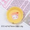 Color queso animal plato comida juego crema pegamento diy hecho a mano pinza para el pelo casero material de refrigerador accesorios de resina