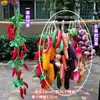 Plástico Fruta Falsa Plátano Muestras Decoraciones Supermercado Longan Cadena de Chiles Modelo Durian Adornos Accesorios