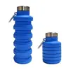 Taza de agua plegable de silicona, hervidor portátil para senderismo, taza de agua caliente para exteriores anticaída y resistente a la suciedad, taza plegable de gran capacidad, transfronterizo