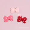 Accesorios de resina con lazo de lunares rojos, tamaño grande, para fundas de teléfono DIY, zuecos, pinzas para el pelo y ligas para el pelo, venta al por mayor