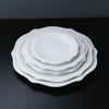 Comercio exterior nuevo encaje plato para comida occidental Personalizado Hotel plato en relieve restaurante Plato para pasta plato de cerámica ovalado