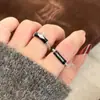 Anillo de Dedo Índice Saturno con Goteo de Aceite Letra Estilo Chica Picante Dulce y Fresca para Mujer, Anillo de Moda para Uso Diario, Anillo Versátil y de Diseño Único Tendencia