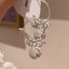 """Caramelo Transparente Colorido de Hielo" Pendientes Redondos Transparentes de Bolas de Colores Frescos para Primavera y Verano Pendientes Dopamina Únicos y Hermosos"""