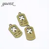 YuenZ DIY acessórios para joias vintage liga pingente de placa trevo de quatro folhas atacado 25 * 13MM Q412
