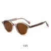 Gafas de Sol de Moda Tendencia con Acabado de Alta Gama, Aspecto Natural, Protección UV, Protección Solar, Gafas de Sol Polarizadas de Lente Plana para Exteriores