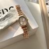 Cardamomo Nuevo Oval Reloj de Dama Fábrica en Vivo Comercio Exterior Reloj de Cuarzo Reloj de Pulsera Retro Banda de Acero Dorado Reloj de Cuarzo